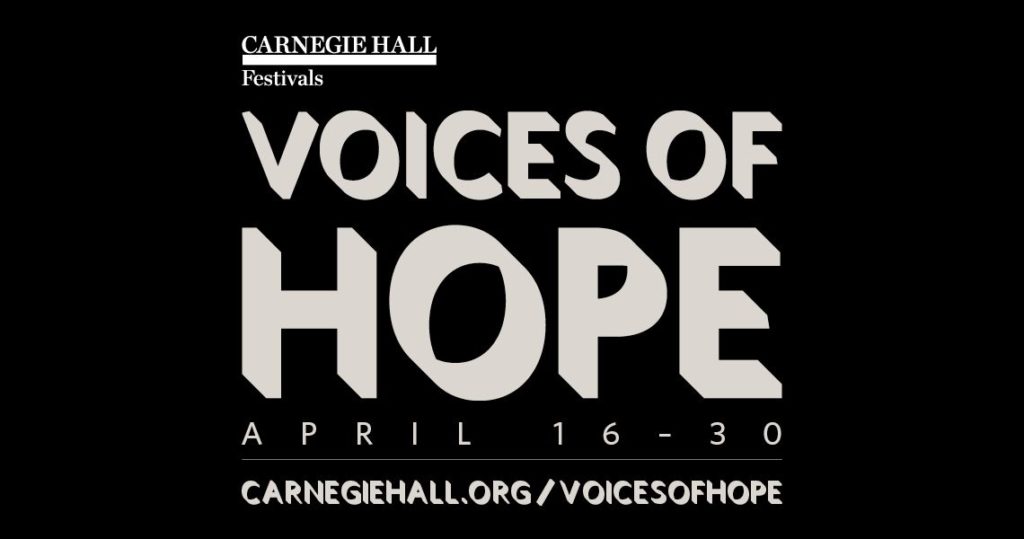 This image has an empty alt attribute; its file name is Carnegie-Hall-Voices-of-Hope-logo-1024x539.jpeg