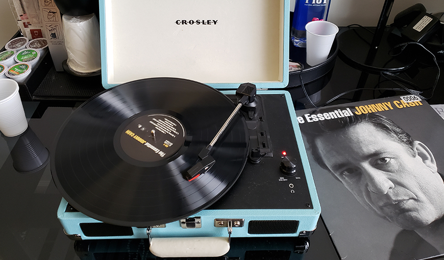 Crosley Turntable and Johnny Cash